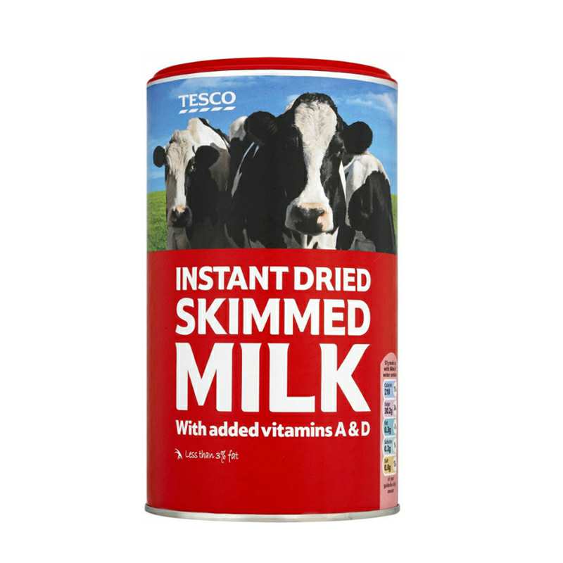 tesco 海外本土 英国instant dried skimmed milk 脱脂孕妇奶粉*12罐