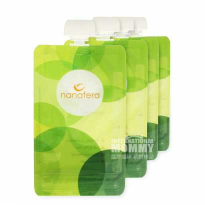 Nanafera 德国Nanafera可重复使用辅食挤压袋180ml*4 海外本土原版