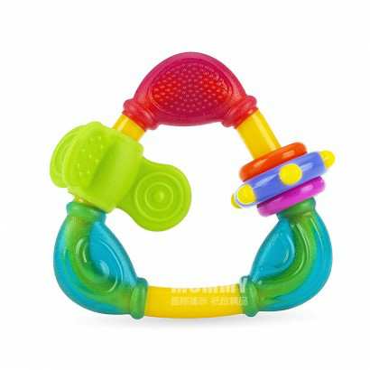 Nuby 美国努比三角咬环固齿器3个月以上 海外本土原版