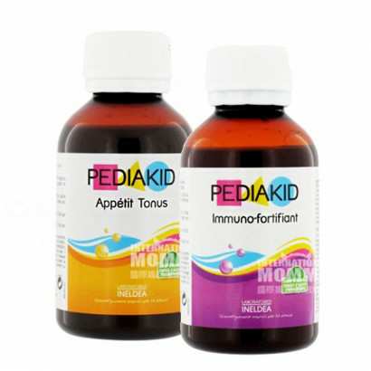 PEDIAKID 法国佩迪克营养补充液开胃覆盆子柠檬味+免疫蓝莓味(2件组合礼包) 海外本土原版