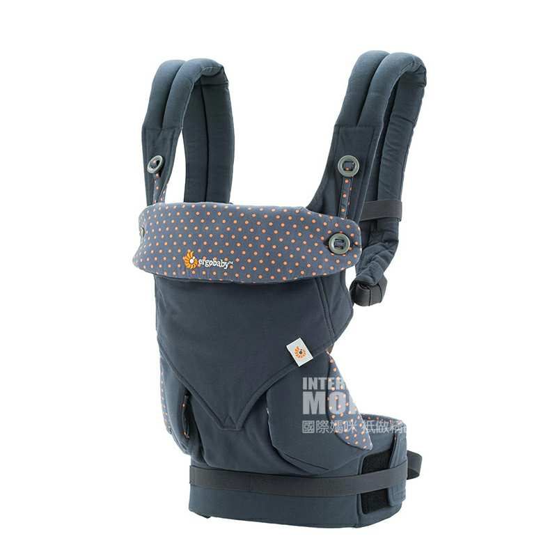 Ergobaby 美国Ergobaby 0-3岁宝宝四季通用纯棉抱婴儿背带BC360ABLU 海外本土原版