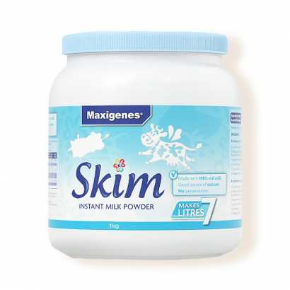 Maxigenes 澳洲美可卓蓝妹子脱脂高钙奶粉1kg 海外本土原版