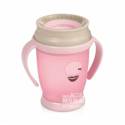 Lovi 波兰乐唯依宝宝胡子嘴唇款360°密封学饮杯250ml 海外本土原版