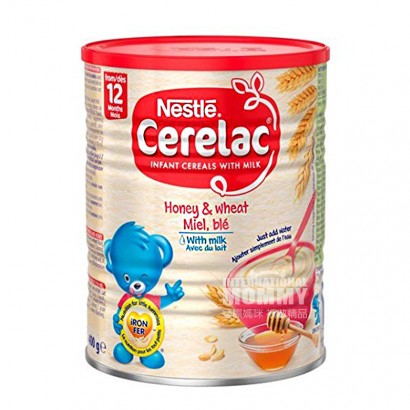 【4件】Nestle 德国雀巢Cerelac系列钙铁锌牛奶蜂蜜米粉12个月以上 海外本土原版