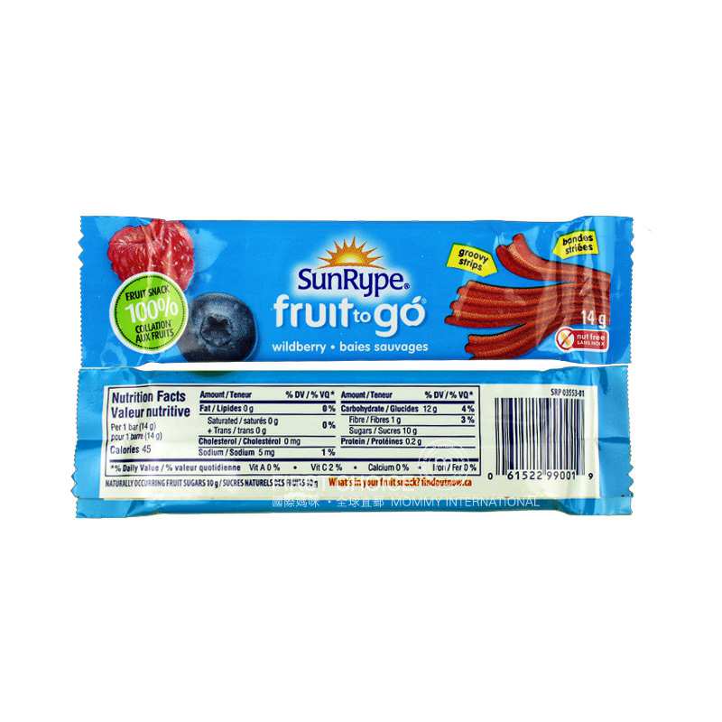 Sunrype ���ô�Sunrype Fruit to go 100%����Ȼˮ������Ƥ6֧װ ���Ȿ��ԭ��