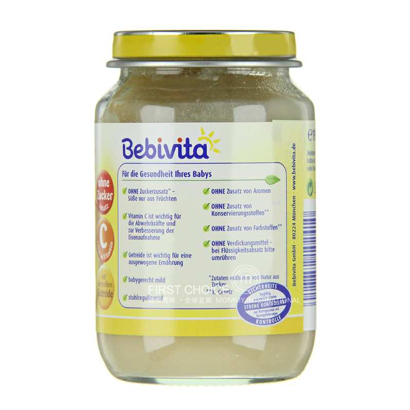 Bebivita �¹���Ψ��ƻ���㽶���ɻ����4��������190g*6 ���Ȿ��ԭ��