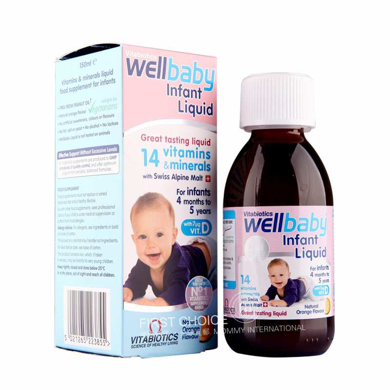 Vitabiotics Ӣ��WellkidӤ�׶�14��ά����Ӫ��Һ ���Ȿ��ԭ�棨2���Ż��ײͣ�