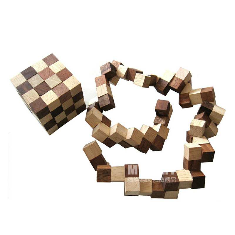 logoplay holzspiele 德国logoplay holzspiele蛇魔方 立体拼图 海外