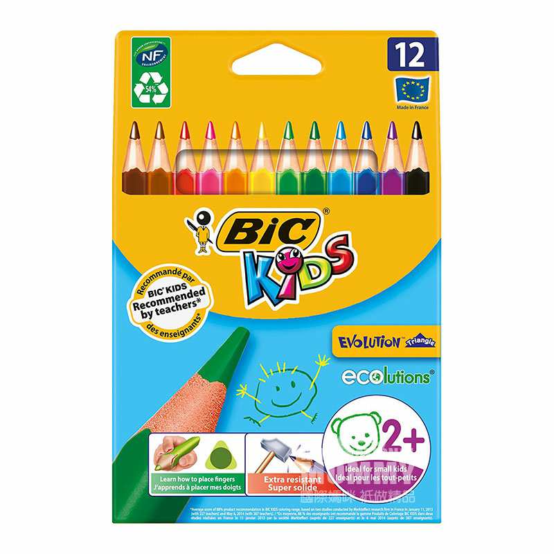 BIC KIDS ȿ˶ͯ޶ζͿѻ12ɫ Ȿԭ