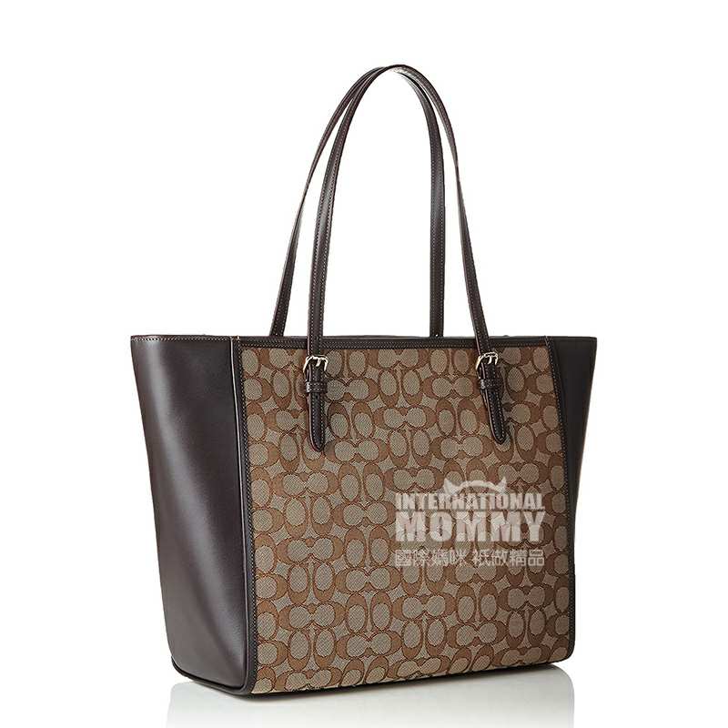 coach 美国蔻驰大容量女士帆布手提袋单肩包 海外本土原版