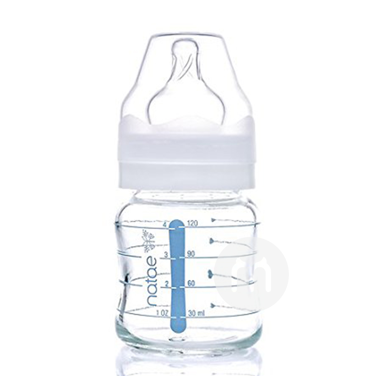 Natae 法国Natae宽口硅胶奶嘴玻璃奶瓶120ml 0-6个月 ...