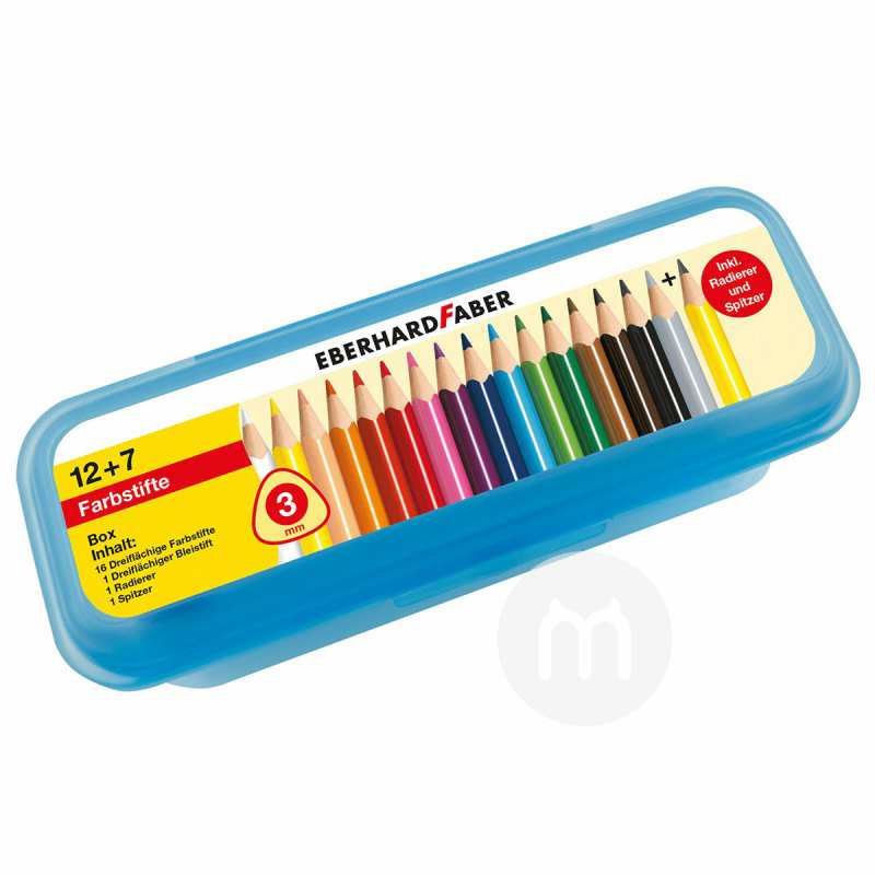 eberhard faber 德国eberhard faber儿童蜡笔盒套装19件套 海外本土
