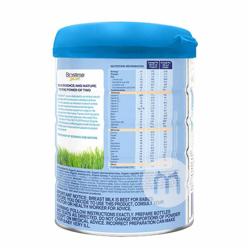 Biostime ޺ԪлӤ̷1 0-6 800g ޱԭ