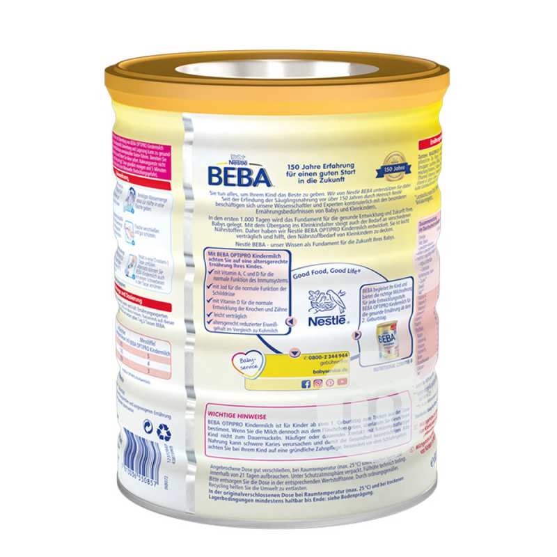 BEBA �¹�ȸ�������ܶ�Ӥ���̷�1+�� 800g*4 �¹�����ԭ��