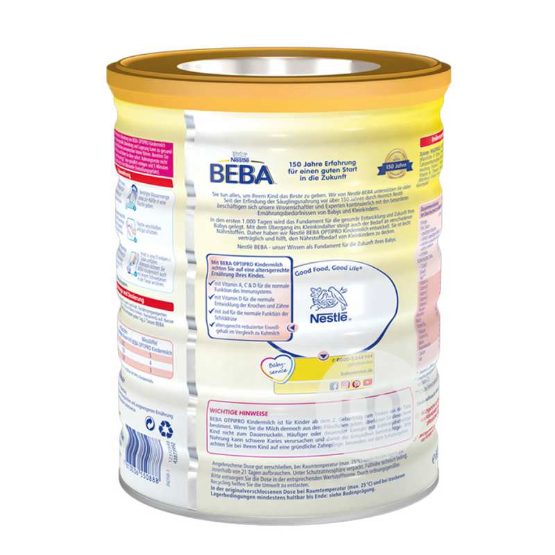 BEBA �¹�ȸ�������ܶ�Ӥ���̷�2+�� 800g*4 �¹�����ԭ��