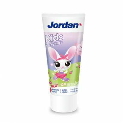 Jordan 挪威Jordan防蛀防龋婴幼草莓香草味儿童牙膏（0-5岁...