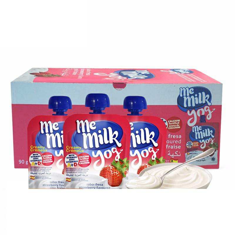 Me Milk 西班牙美妙可草莓味儿童酸酸乳  12个月以上 海外本土原版