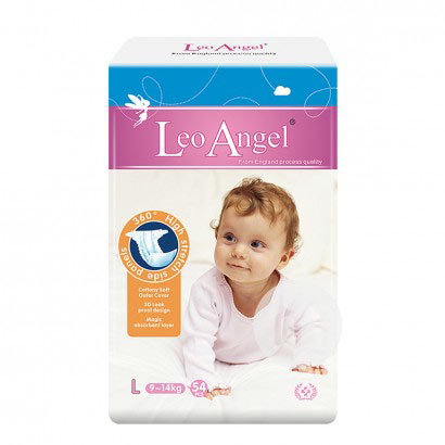 Leo Angel 英国狮子座天使婴儿纸尿裤L码 54片 英国本土原版
