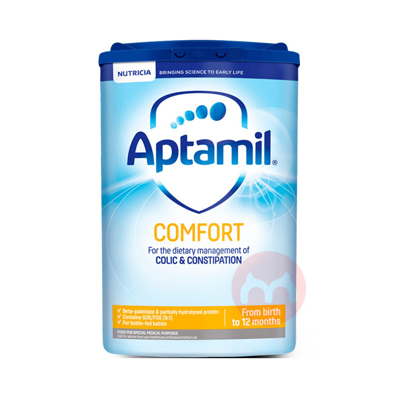 Aptamil 英国爱他美comfort适度半水解防腹泻婴儿奶粉0-12个月 800g 英国本土原版