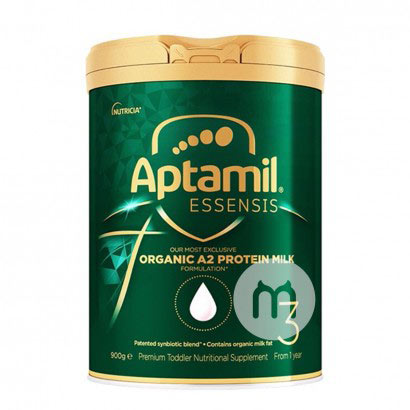 Aptamil 澳洲爱他美ESSENSIS奇迹绿罐有机A2婴儿奶粉3段 900g 澳洲本土原版