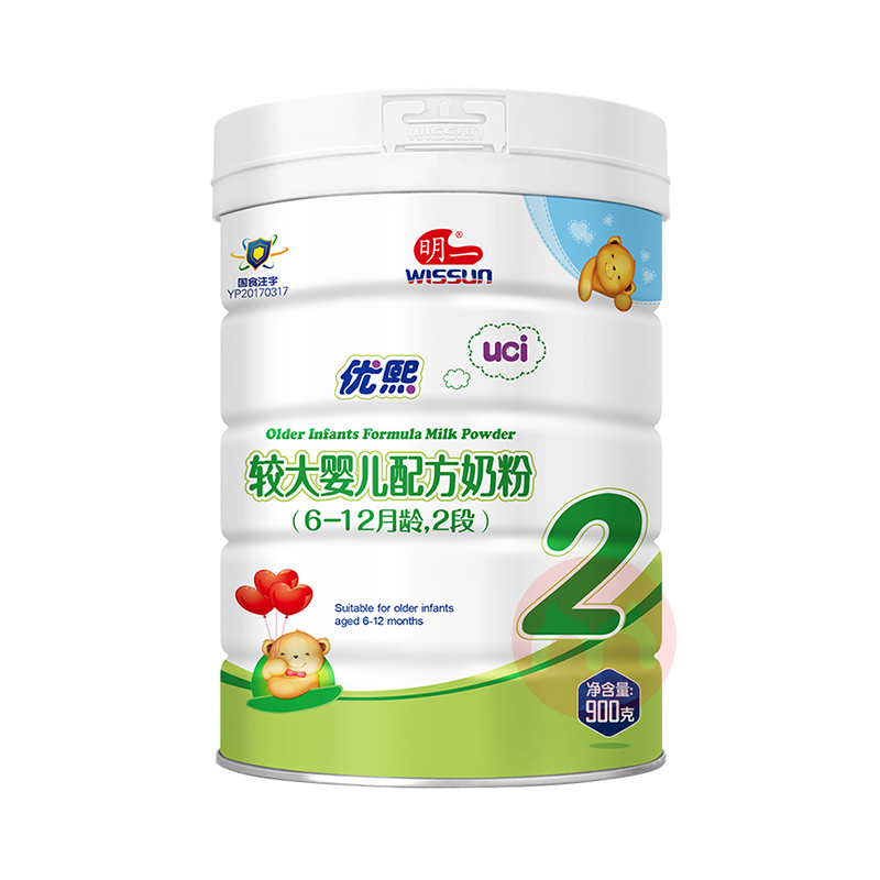 wissun 明一优熙较大婴儿奶粉2段 900g 6-12个月