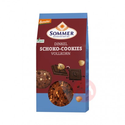SOMMER 德国SOMMER全麦巧克力榛子饼干150g 海外本土原版