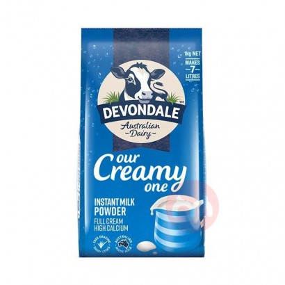 Devondale 澳洲德运全脂高钙成人奶粉 1KG 澳洲本土原版