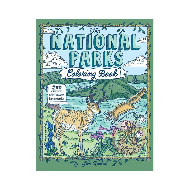 National Parks Coloring Book ҹ԰ͼ 5-12 Ӣԭ