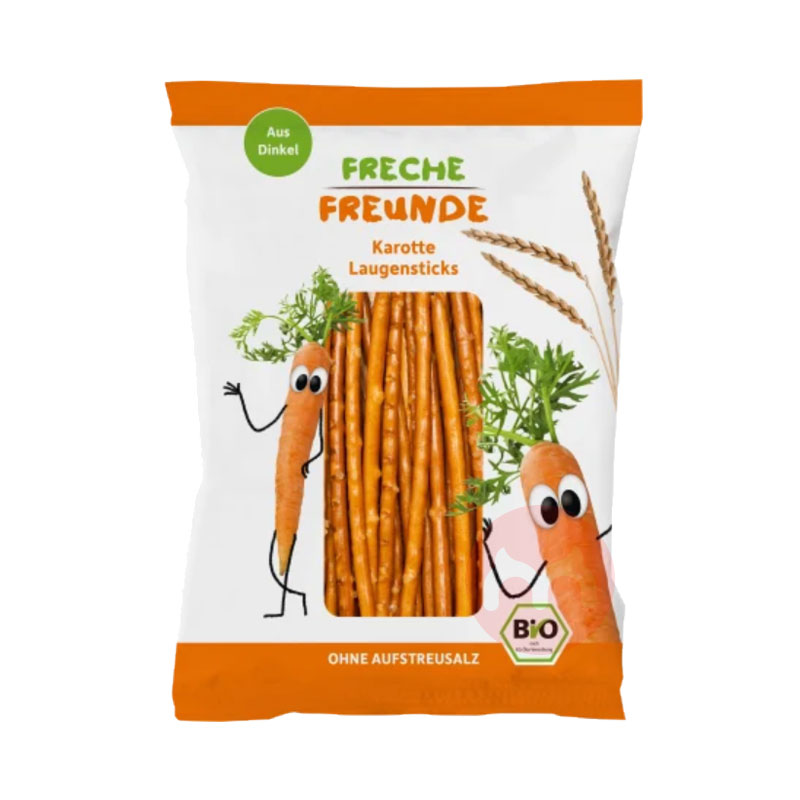 FRECHE FREUNDE 德国淘气伙伴有机小麦胡萝卜磨牙棒 海外本土原版