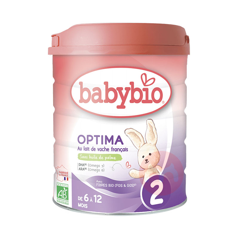 Babybio 法国伴宝乐近似母乳有机婴儿奶粉2段 6-12个月 800g 法国本土原版