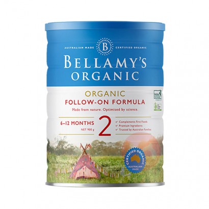 BELLAMY`S 澳洲贝拉米有机婴儿奶粉2段 900g 澳洲本土原版