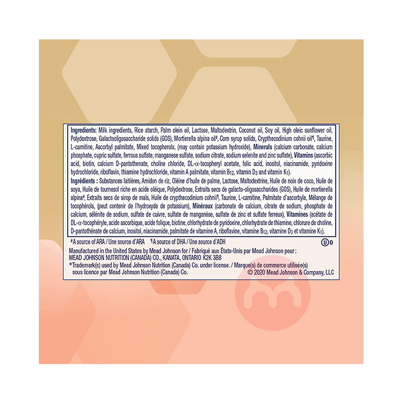 MeadJohnson ���ô����޳�Enfamil A+����Ӥ���̷�1�� 0-12���� 629g ���ô���ԭ��