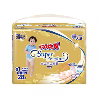 GOO.N 大王光羽短裤式婴儿拉拉裤XL码 28片 12-17kg