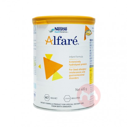 Nestle 澳洲雀巢蔼儿舒Alfare无乳糖深度水解免敏婴儿奶粉 0-12个月 400g 澳洲本土原版