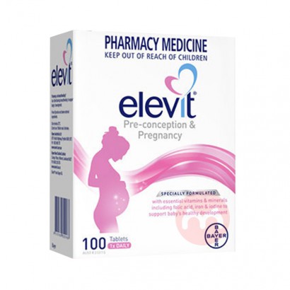 Elevit 澳洲爱乐维孕妇营养复合维生素叶酸片100片 海外本土原版