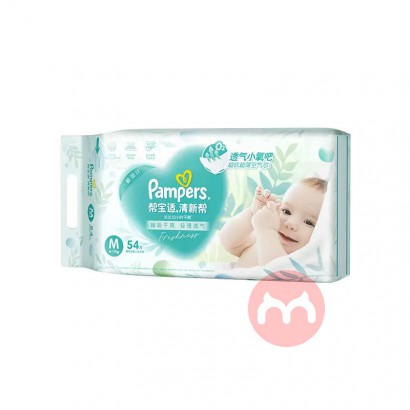 Pampers 帮宝适清新帮婴儿纸尿裤M码 54片 6-11kg