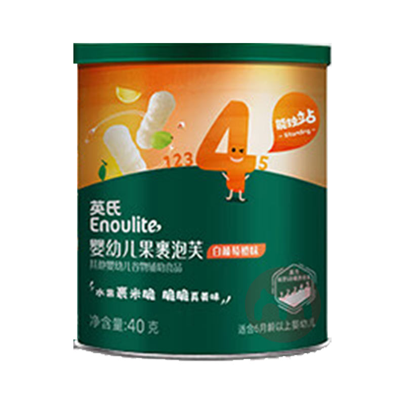 Engnice 英氏婴幼儿果裹手指泡芙 40g 白葡萄橙味 6个月以上