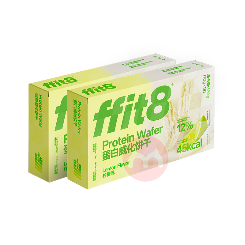 ffit8 柠檬味蛋白质威化饼干 180g*2盒