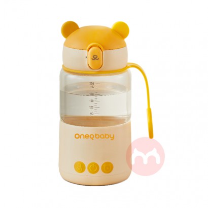 Oneqbaby 一刻间闪电熊速热调奶器米黄色 320ml