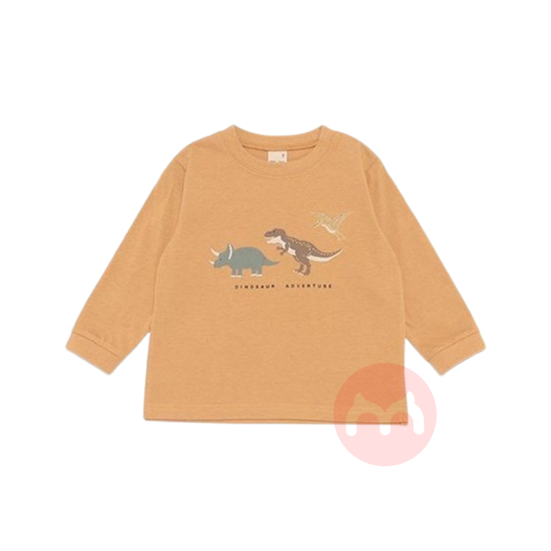 petit main 日本petit main儿童BOYS长袖T恤 黄色 海外本土原版