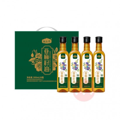 FUEDER 福益德亚麻籽油 500ml*4礼盒装