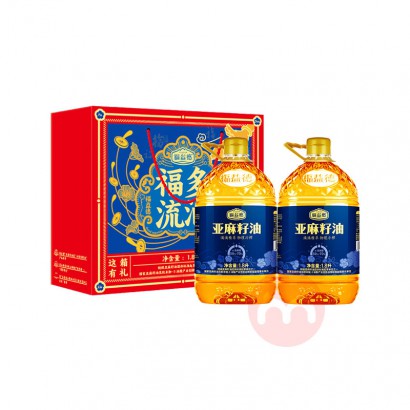 FUEDER 福益德亚麻籽油 1.8L*2礼盒装