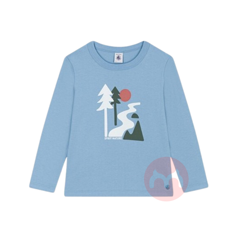 PETIT BATEAU СͯӡԲT ǳɫ Ȿԭ