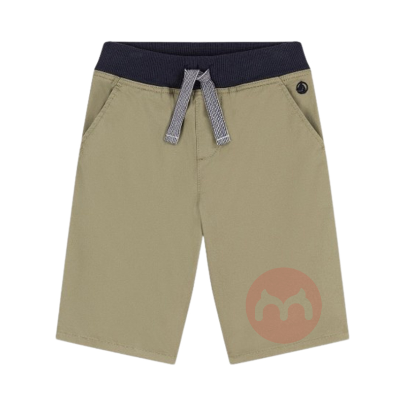 PETIT BATEAU 法国小帆船儿童中款编织纯色百慕大短裤 海外本土原版