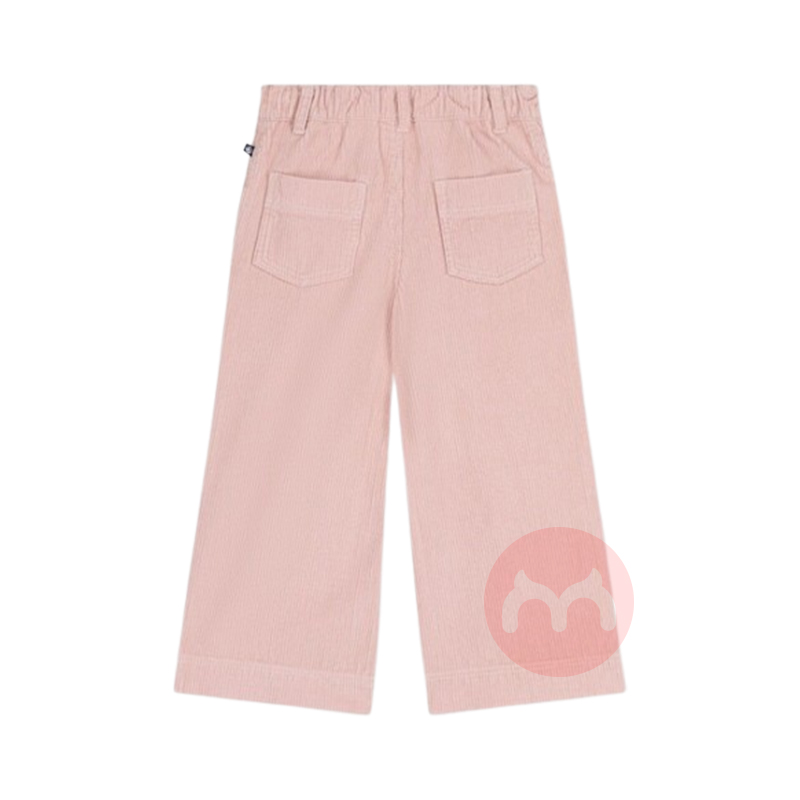 PETIT BATEAU 法国小帆船儿童中款粉色阔腿灯芯绒裤子 海外本土原版	