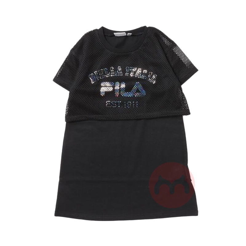 FILA 意大利斐乐儿童网状分层连衣裙 海外本土原版