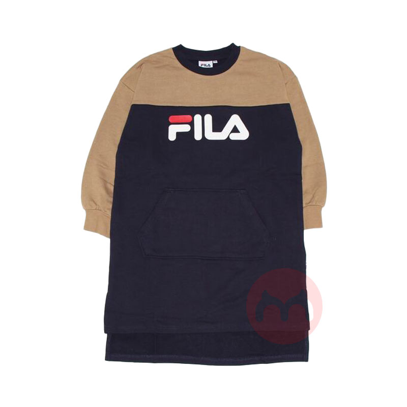 FILA 意大利斐乐儿童连衣裙 海军蓝 海外本土原版