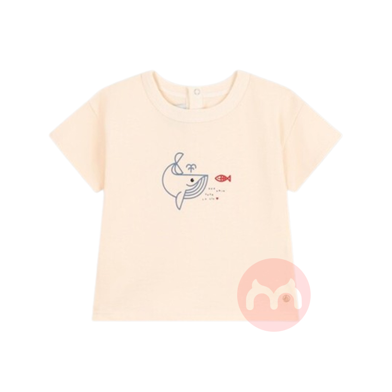 PETIT BATEAU СͯС󱳰ťлӡT  Ȿԭ