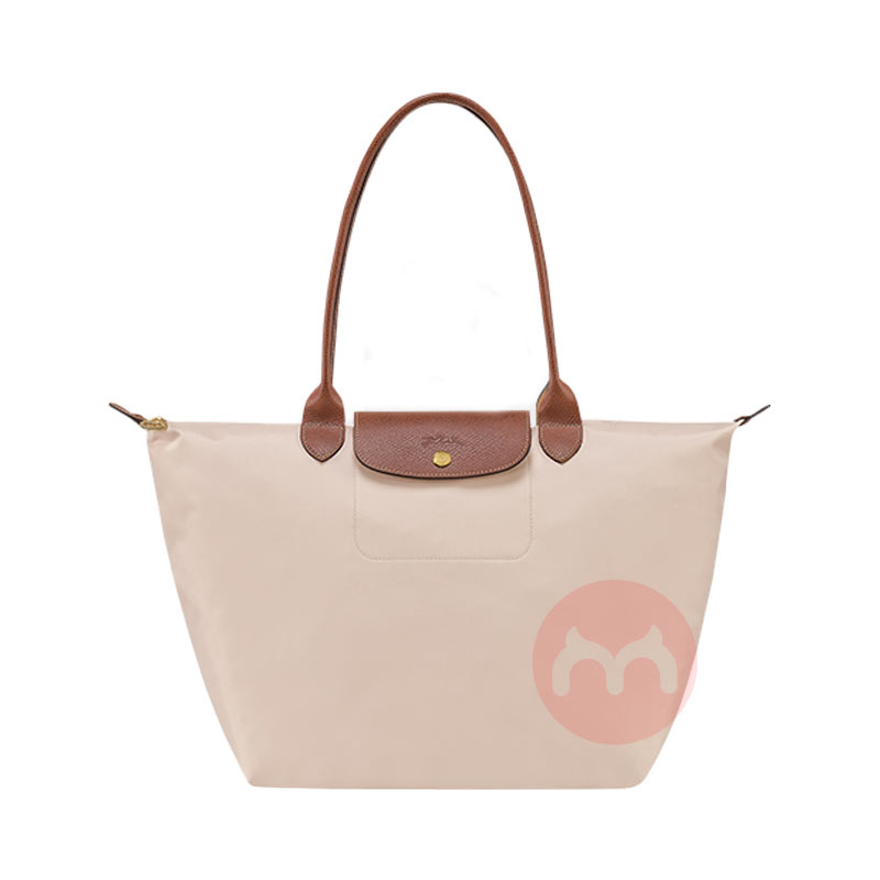 LONGCHAMP 法国珑骧Le Pliage Original系列女包大号长柄手提包 纸白色 海外本土原版