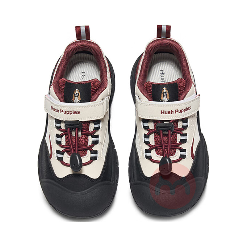 Hush Puppies 暇步士儿童新款户外登山软底运动鞋 红色